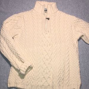 Arancrafts 100% Merino Wool Cableknit Sweater